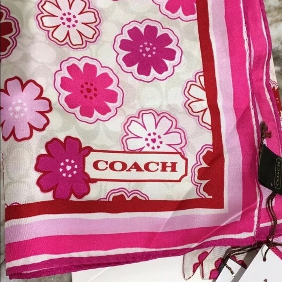 Coach Bundle-(2) Bandana & Scarf Hair or Bag Tie - Picture 2 of 5